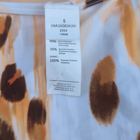 Cupshe Flowing Leopard Mesh Cutout Cheeky One Piece Swimsuit - Small NWT - Picture 5 of 6